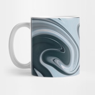 Blue dark blue marble pattern Mug